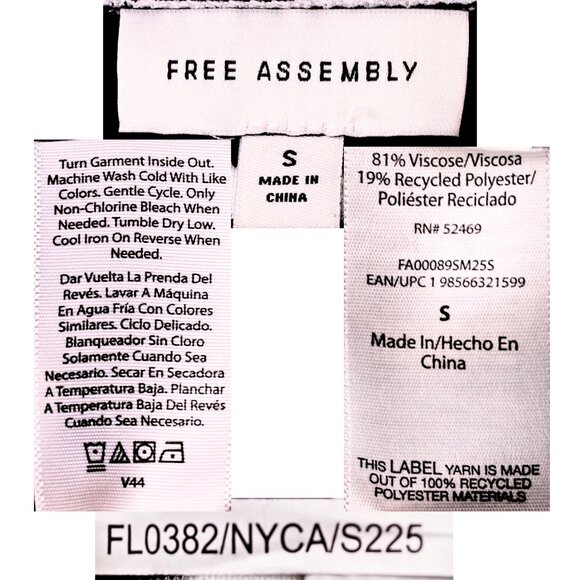 Free Assembly Navy/White Striped Button Front Sweater Vest – Size S - Picture 5 of 6